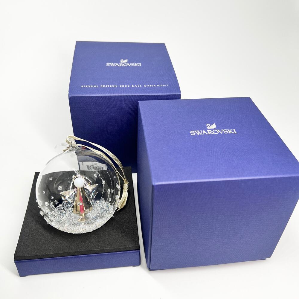 New *RETIRED* Swarovski Crystal (2022) Annual Holiday Angel Ornament 5476021 NIB